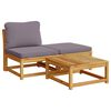 vidaXL Garden Lounge Set Solid Wood Acacia Solid Acacia wood Standard