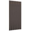 vidaXL Roof Panels 12 pcs Galvanized Steel Brown 31.5"x14.2"