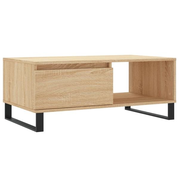 vidaXL Coffee Table Sonoma Oak Engineered wood, metal Coffee Table