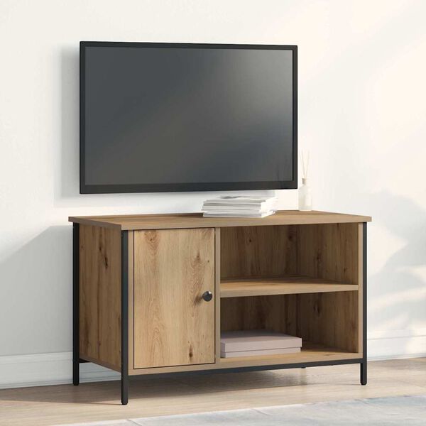 vidaXL TV Cabinet artisan oak 80 x 40 x 50 cm Engineered wood