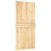 vidaXL Sliding Door with Hardware Set 37.4x82.7" Solid Wood Pine