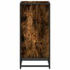 vidaXL Book Cabinet Smoked Oak Engineered wood, metal Medium