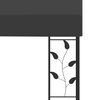 vidaXL Gazebo Anthracite Powder-coated steel, 100% polyester Large
