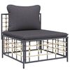 vidaXL Garden Lounge Set Set of 10 Anthracite