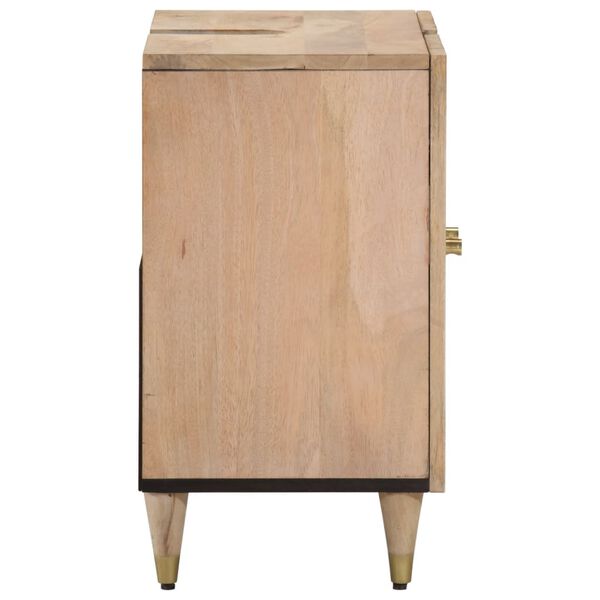 vidaXL Bathroom Sink Cabinet 24.4"x13"x22.8" Solid Wood Mango