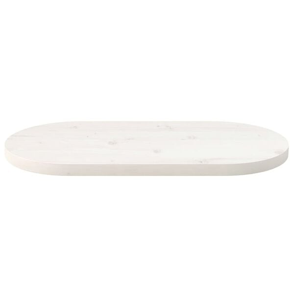 vidaXL Table Top White Solid pine wood 23.6 x 11.8 in Durable