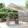 vidaXL Garden Bar Set Grey