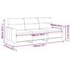vidaXL 3-seater Sofa Cream Fabric (100% polyester), metal, textilene