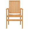 vidaXL Stackable Patio Chairs 6 pcs 22.2x22.6x35.8" Solid Wood Teak