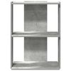 vidaXL Bookcase Concrete Grey Engineered Wood 23.6 x 11.8 x 31.5 in