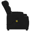 vidaXL Massage Recliner Chair Black Polyester, Metal, Plywood, Foam Single