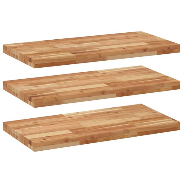 vidaXL Floating Shelves 3 pcs 39.4x15.7x1.6" Oil Finished Solid Wood Acacia