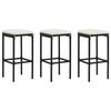 vidaXL Garden Bar Set Black