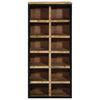 vidaXL Shoe Cabinet Brown 50 x 30 x 110 cm Solid Mango wood