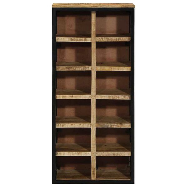 vidaXL Shoe Cabinet Brown 50 x 30 x 110 cm Solid Mango wood
