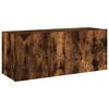 vidaXL TV Wall Cabinet Smoked oak Engineered wood TV Wall Cabinet
