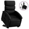 vidaXL Stand Up Recliner Chair Black Faux leather, metal, plywood Medium
