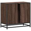 vidaXL Bathroom Sink Cabinet brown oak 25.59 x 12.99 x 23.62 in