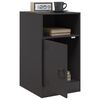 vidaXL Bedside Cabinet Black Cold-rolled steel Bedside Cabinet
