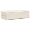 vidaXL Storage Box Fabric 27.6x15.7x7.1" Cream