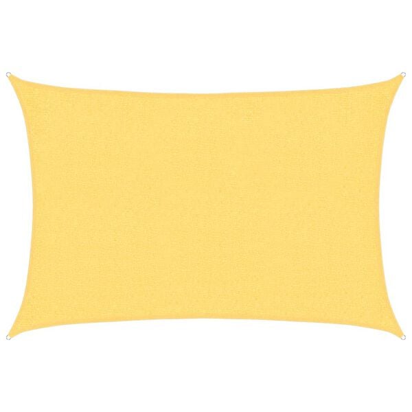 vidaXL Sunshade Sail 1.75 oz/ft² Beige 6.6x8.2' HDPE