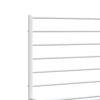 vidaXL Bed Frame White Powder-Coated Steel Full Bed Frame Rectangular