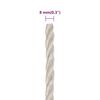 vidaXL Work Rope White 0.31 " 164.0 ' Polypropylene