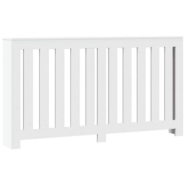 vidaXL Radiator Cover White 58.7x7.9x32.3" Engineered Wood