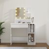 vidaXL Dressing Table Glossy White Engineered wood, Acrylic Dressing Table