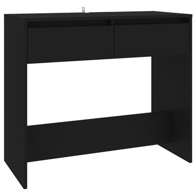 vidaXL Console Table Black 35"x16.1"x30.1" Engineered Wood