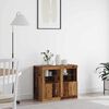 vidaXL LED Sideboard 2 pcs Old Wood 16.14 x 14.57 x 26.38 in