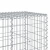vidaXL Gabion Basket Silver Galvanized Iron Wire Large Durable