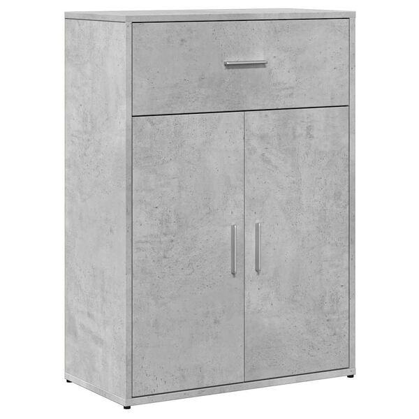vidaXL Sideboard Concrete grey Engineered wood Medium Sideboard