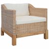 vidaXL Sofa Set Natural Natural rattan Medium Washable Covers Sofa Set