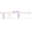 vidaXL Lawn Edgings 10 pcs 5.9"x40.6" Flexible Corten steel