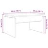 vidaXL Coffee Table Old Wood Engineered Wood Medium Coffee Table