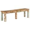 vidaXL Bench Varies due to reclaimed wood Solid reclaimed wood Medium
