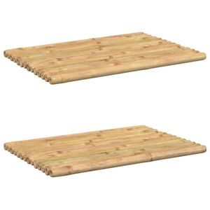 vidaXL Bath Mat Natural Bamboo 19.7 x 13.8 in Durable Bath Mat