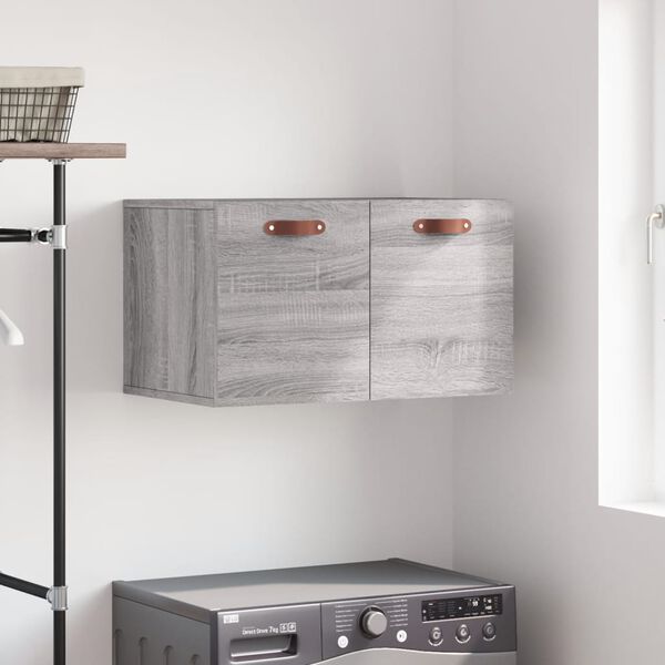 vidaXL Wall Cabinet Gray Sonoma Engineered wood Medium Wall Cabinet
