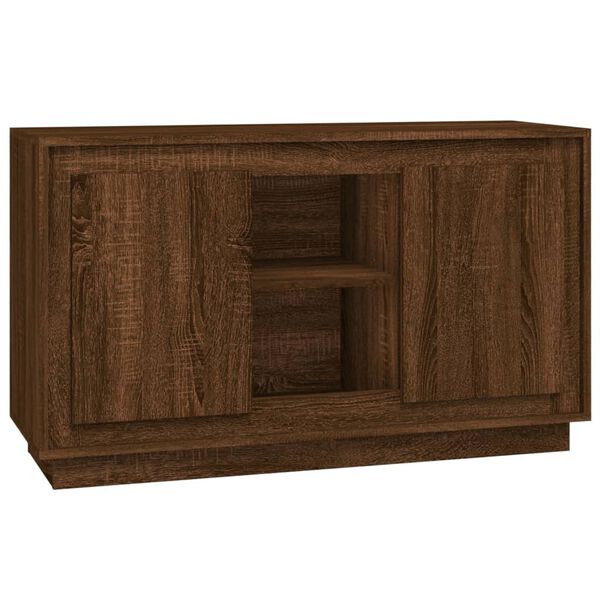 vidaXL Sideboard Brown Oak Engineered Wood Medium Sideboard