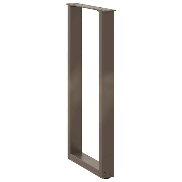 vidaXL Coffee Table Leg Set of 2 Natural steel Powder-Coated Steel