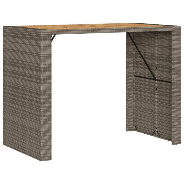vidaXL Garden Bar Table Grey
