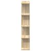 vidaXL Wall Cube Shelf Sonoma oak Engineered wood Medium Wall Cube Shelf