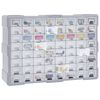 vidaXL Multi-drawer Organizer with 64 Drawers 20.5"x6.3"x14.8"