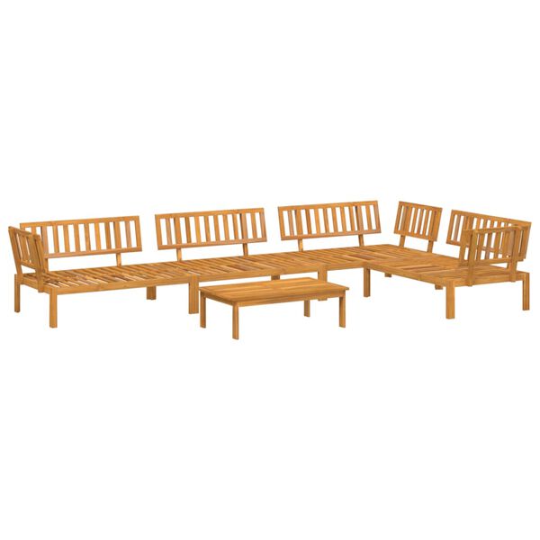 vidaXL 5 Piece Patio Pallet Sofa Set Solid Wood Acacia