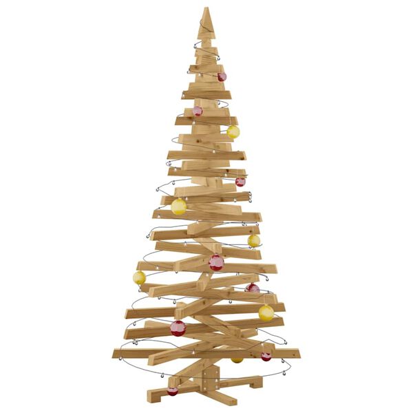 vidaXL Christmas Trees with Stand Brown 70.9" Solid pine wood