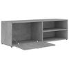 vidaXL TV Cabinet Concrete Grey 47.2x13.4x14.6" Engineered Wood
