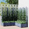 vidaXL Garden Planter Blue Grey PP (polypropylene) Large Planters