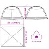 vidaXL Tents with Roof sea green 434 x 434 x 230 cm Polyester