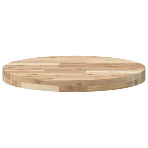 vidaXL Table Top Natural wood Solid Acacia wood 19.7 inches diameter